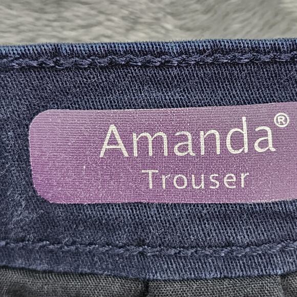 Gloria Vanderbilt Pants Womens 16W SHORT Blue Amanda High Rise Straight Stretch - Picture 5 of 13